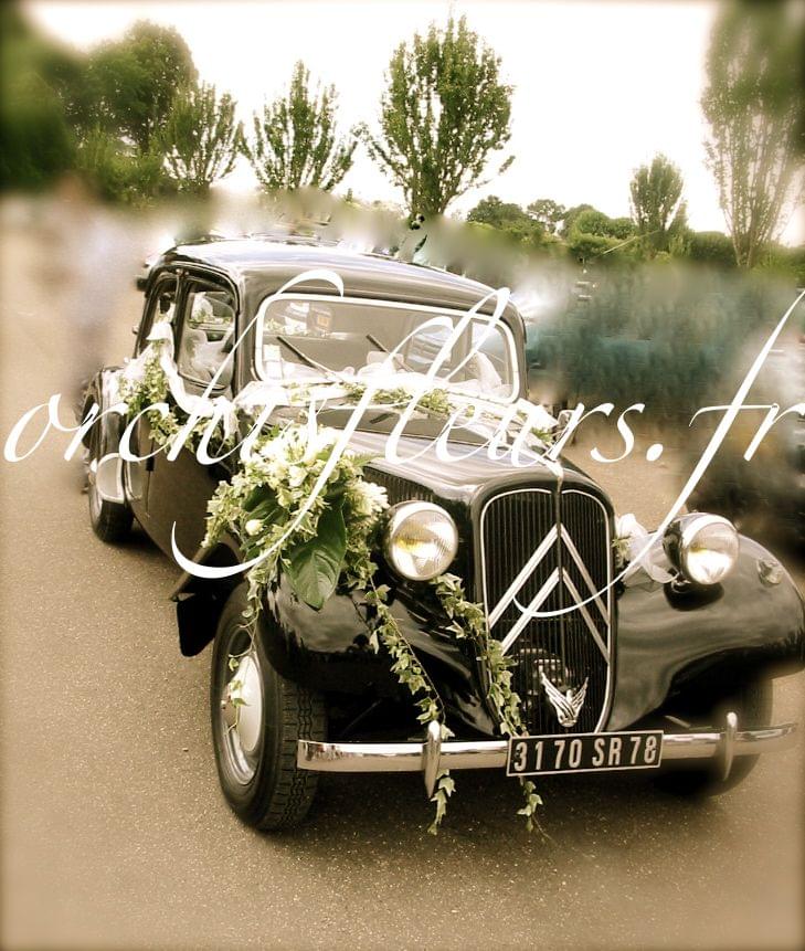 Décoration de voiture fleuriste Bois d'Arcy Décoration de voiture fleuriste Bois d'Arcy